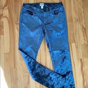 Reiss 1971 Midnight Blue Velvet Pants